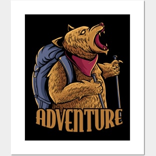 Adventure bear Posters and Art